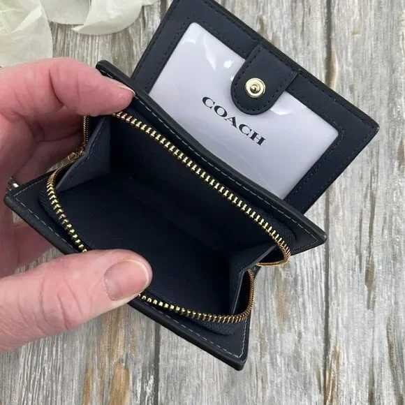 Coach Snap Wallet In Signature Canvas With Cherry Print & Cherry Charm Bag Purse - Picture 5 of 8